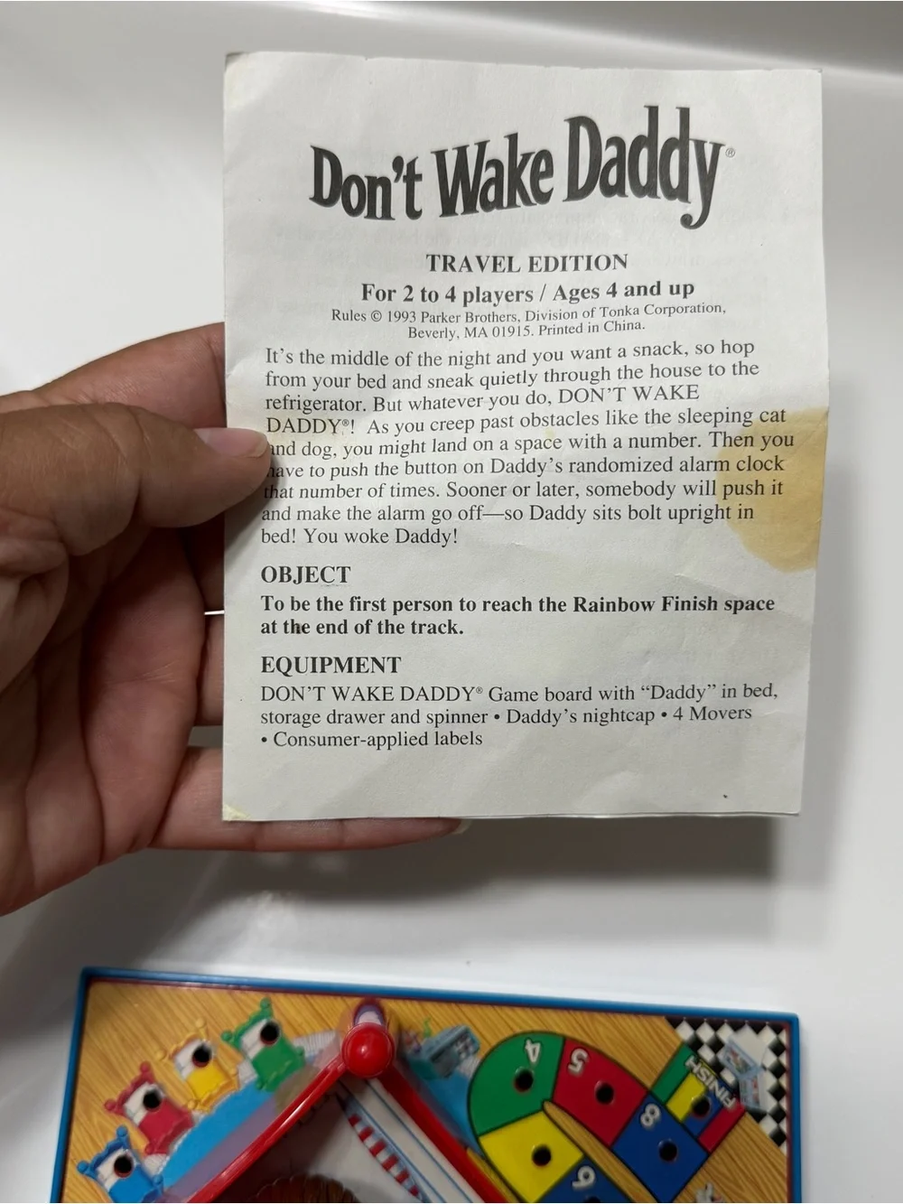 Don't Wake Daddy Travel Game